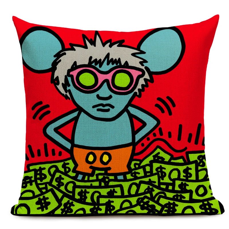 Top Art Colorful Abstract Decorative Pillowcases - Vibrant Home Decor