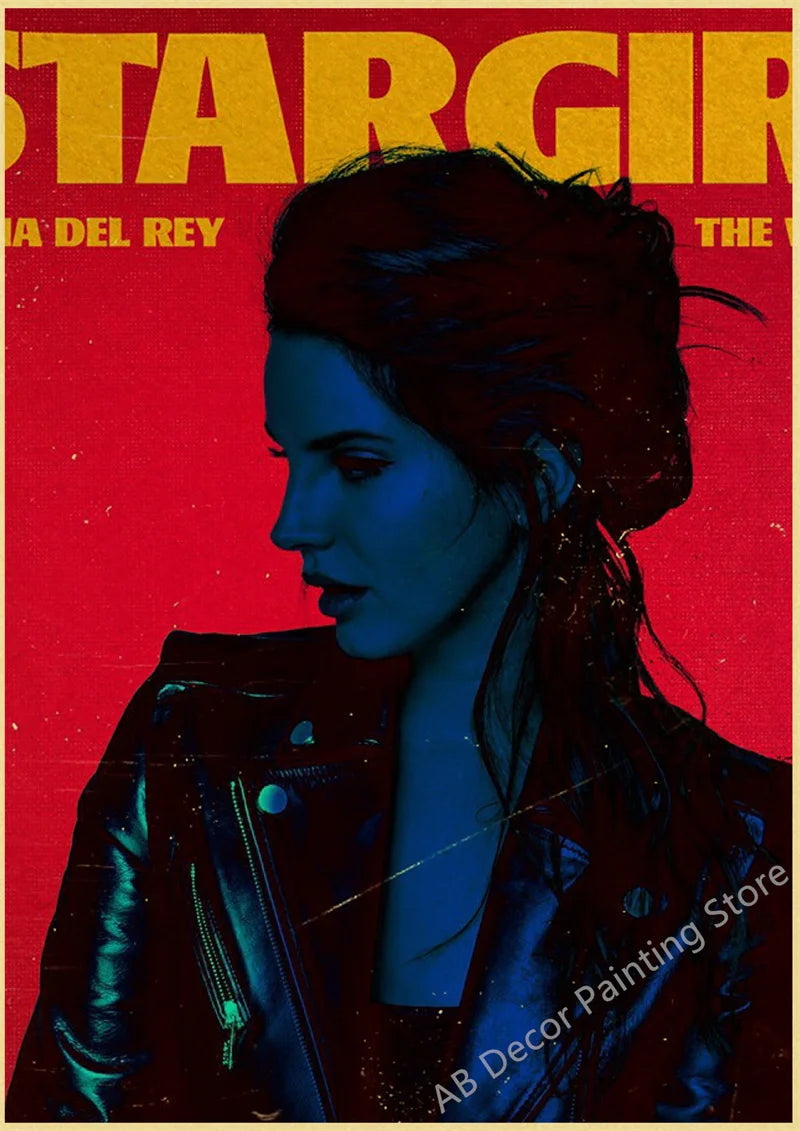 Lana Del Rey Retro Posters | Vintage Mood Enhancer