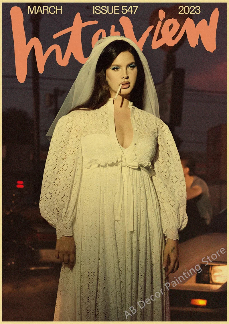 Lana Del Rey Retro Posters | Vintage Mood Enhancer