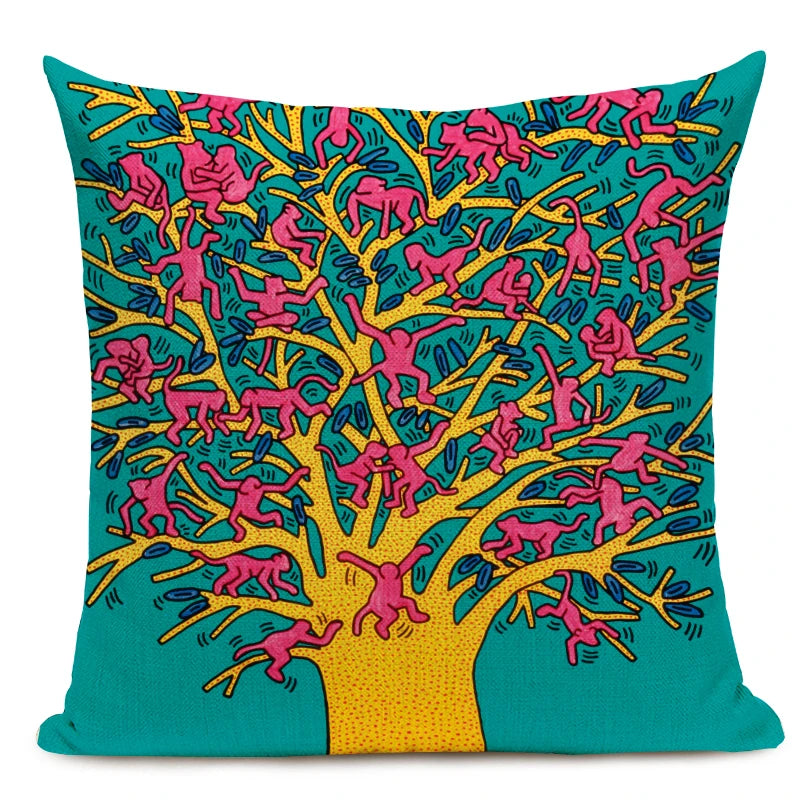 Top Art Colorful Abstract Decorative Pillowcases - Vibrant Home Decor