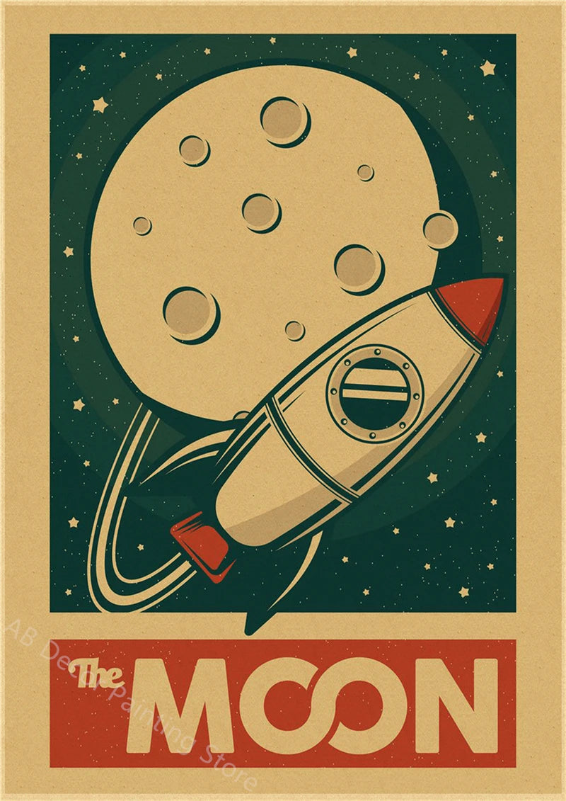 Buzz's Retro Space Travel Posters – Planets and Universe