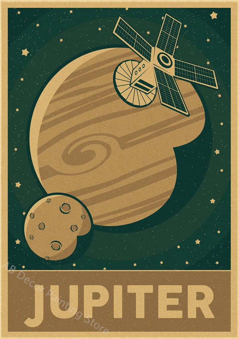 Buzz's Retro Space Travel Posters – Planets and Universe