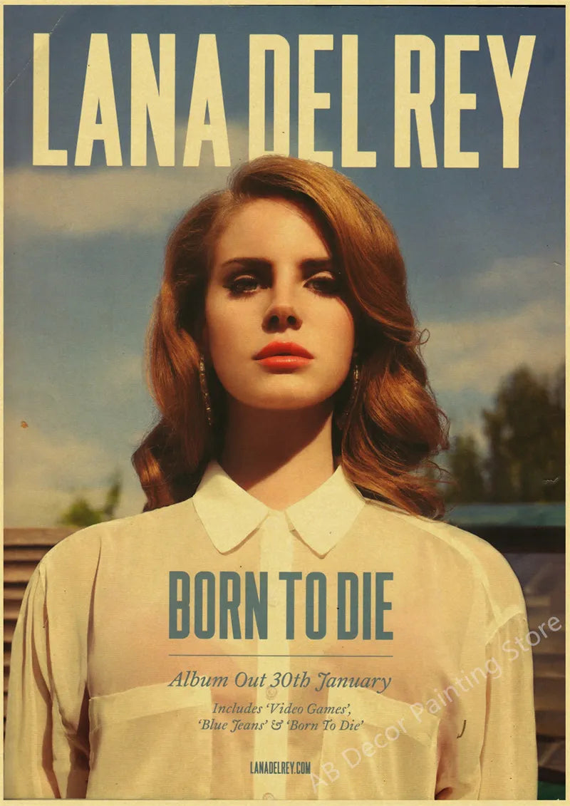 Lana Del Rey Retro Posters | Vintage Mood Enhancer