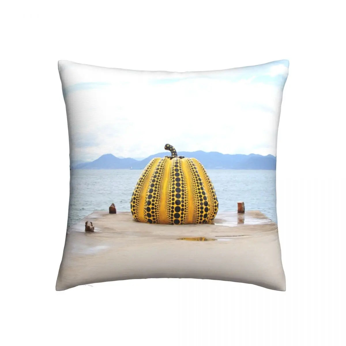 Yayoi Kusama Art Abstract Pumpkin Polka Pop Pillows