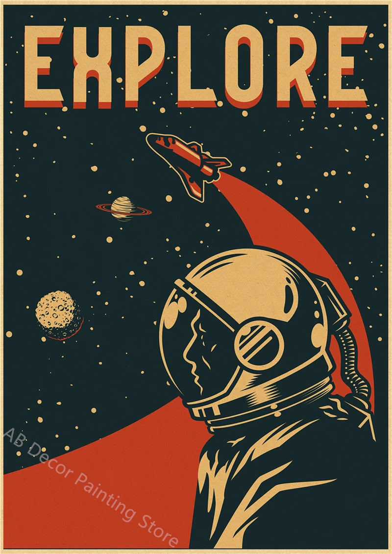 Buzz's Retro Space Travel Posters – Planets and Universe