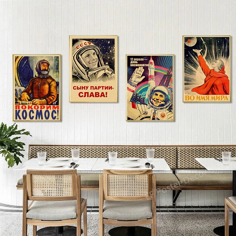 Steamer's Soviet Rocket Poster | Iconic Space Decor