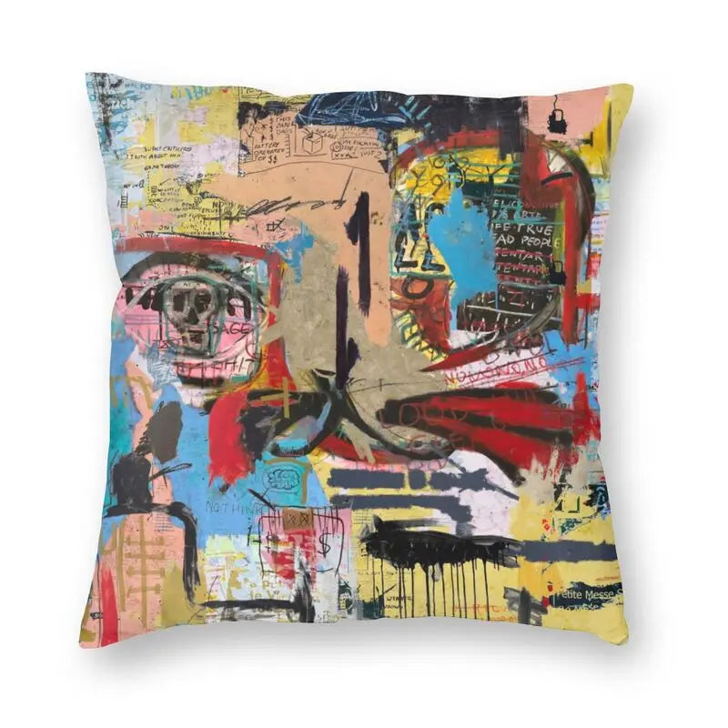 Gigi's Street Pop Art Graffiti Pillow - Bold Urban Decor Accent