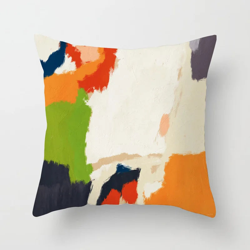 Nora's Nordic Abstract Oil Painting Pillow Covers - Scandinavian Home Decor
