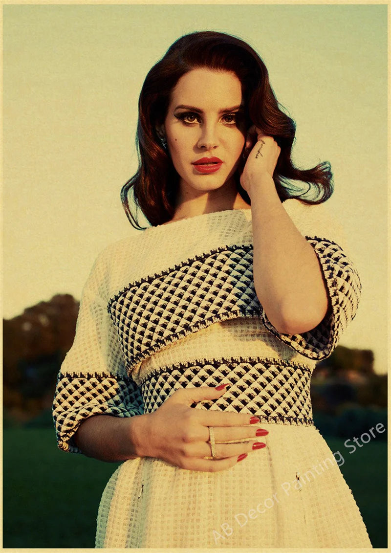 Lana Del Rey Retro Posters | Vintage Mood Enhancer