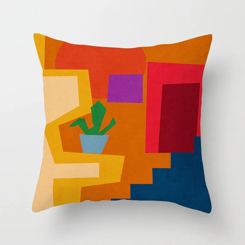 Nora's Nordic Abstract Oil Painting Pillow Covers - Scandinavian Home Decor