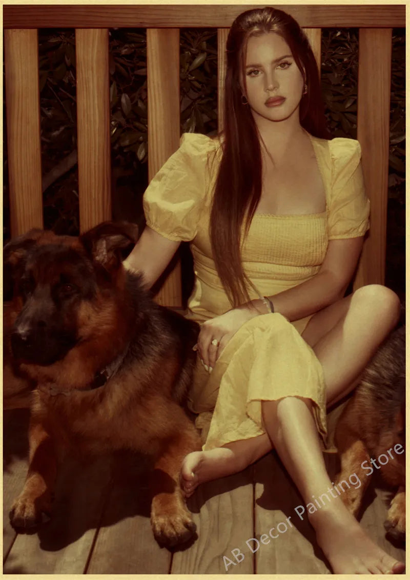 Lana Del Rey Retro Posters | Vintage Mood Enhancer