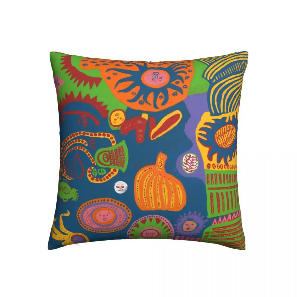 Yayoi Kusama Art Abstract Pumpkin Polka Pop Pillows