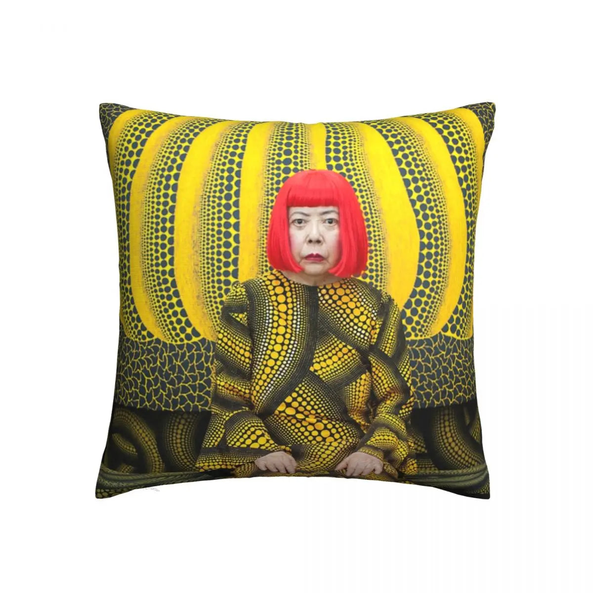 Yayoi Kusama Art Abstract Pumpkin Polka Pop Pillows