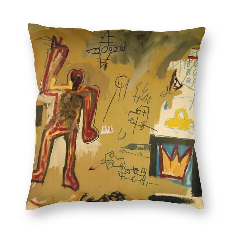 Gigi's Street Pop Art Graffiti Pillow - Bold Urban Decor Accent