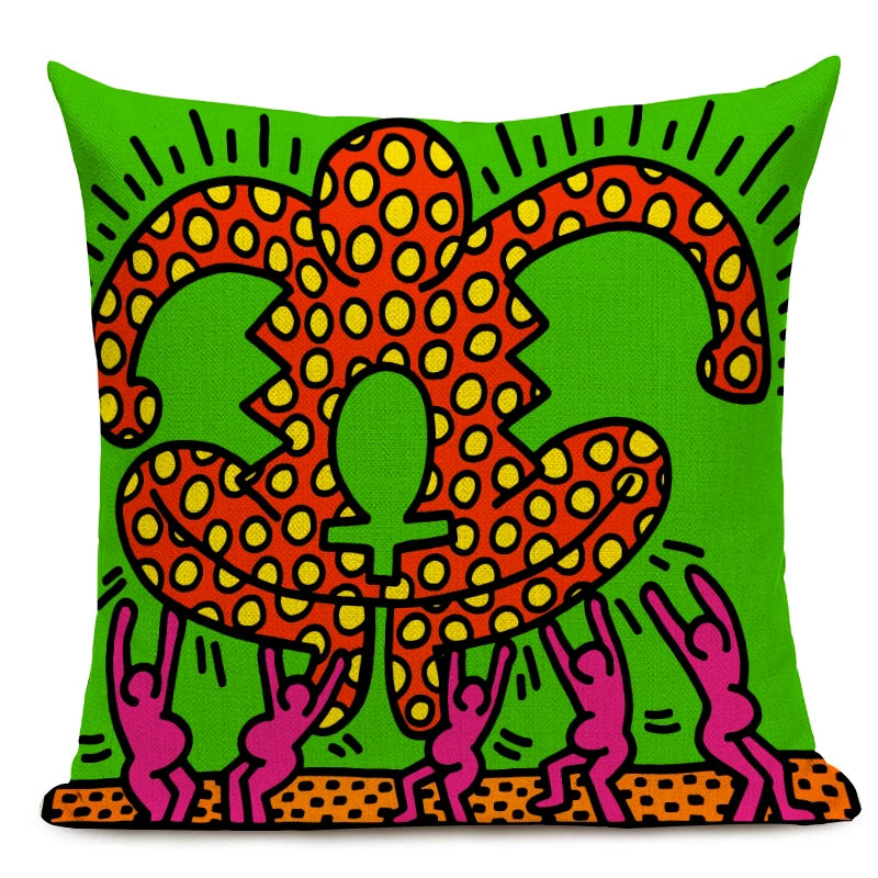 Top Art Colorful Abstract Decorative Pillowcases - Vibrant Home Decor
