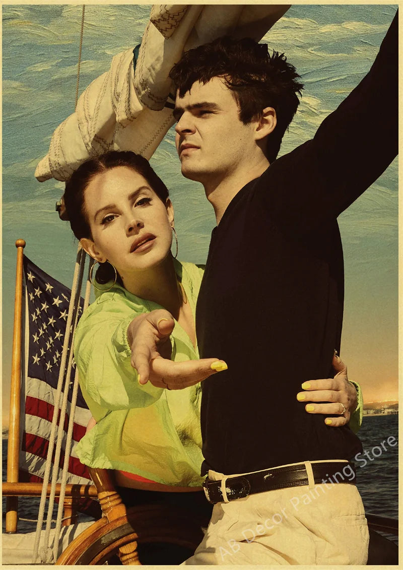 Lana Del Rey Retro Posters | Vintage Mood Enhancer