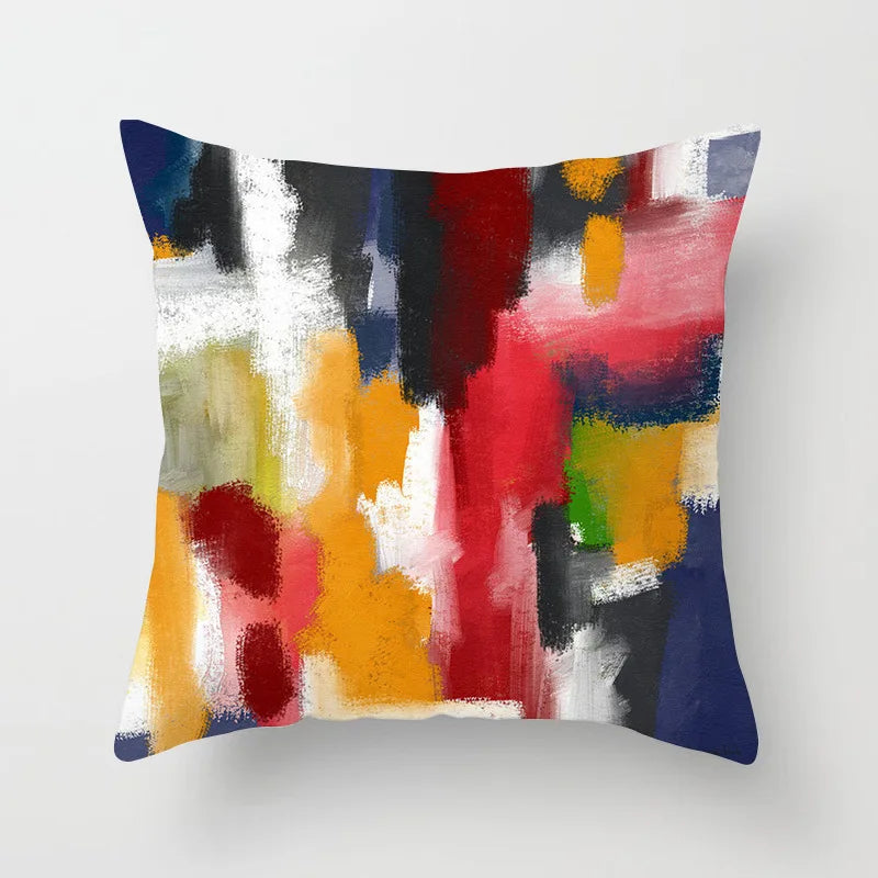 Nora's Nordic Abstract Oil Painting Pillow Covers - Scandinavian Home Decor