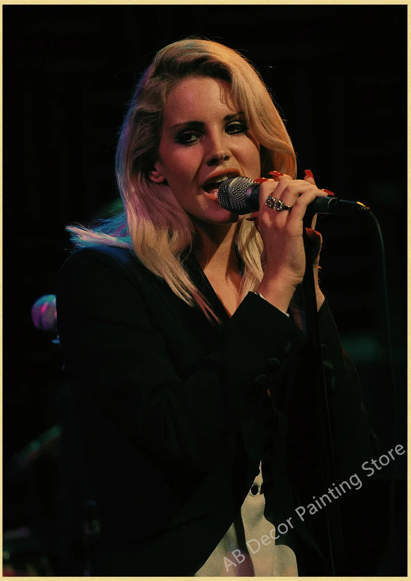 Lana Del Rey Retro Posters | Vintage Mood Enhancer