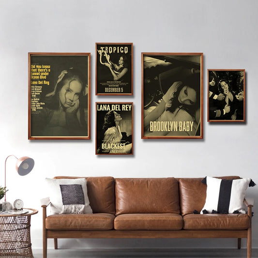 Lana Del Rey Retro Posters | Vintage Mood Enhancer