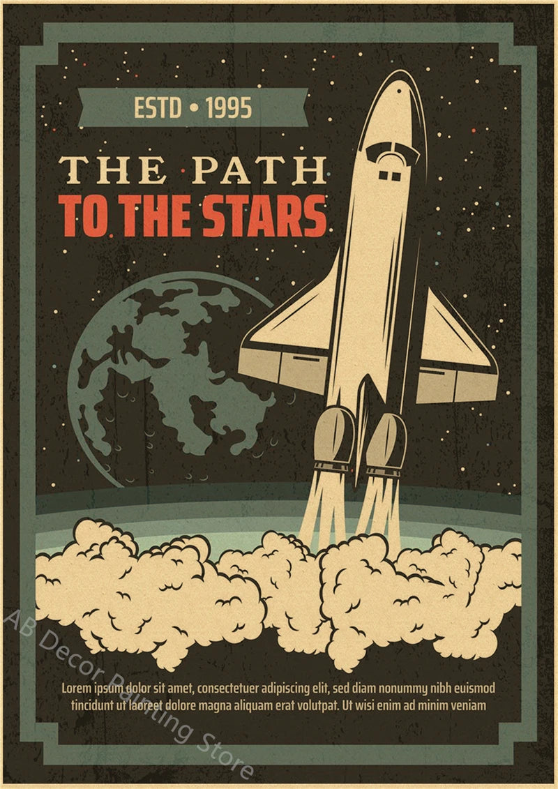 Buzz's Retro Space Travel Posters – Planets and Universe