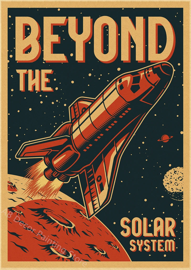 Buzz's Retro Space Travel Posters – Planets and Universe