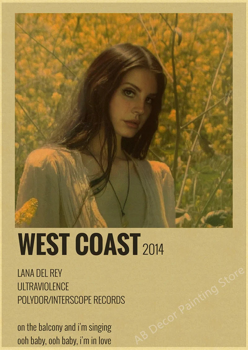 Lana Del Rey Retro Posters | Vintage Mood Enhancer