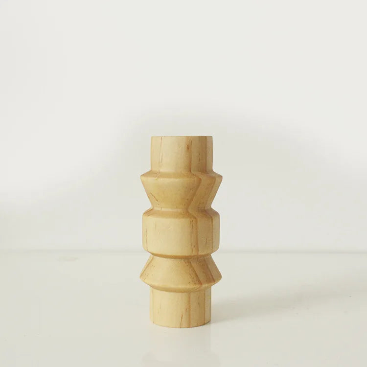 Mickey's Wooden Candle Holders