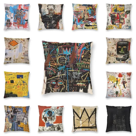 Gigi's Street Pop Art Graffiti Pillow - Bold Urban Decor Accent
