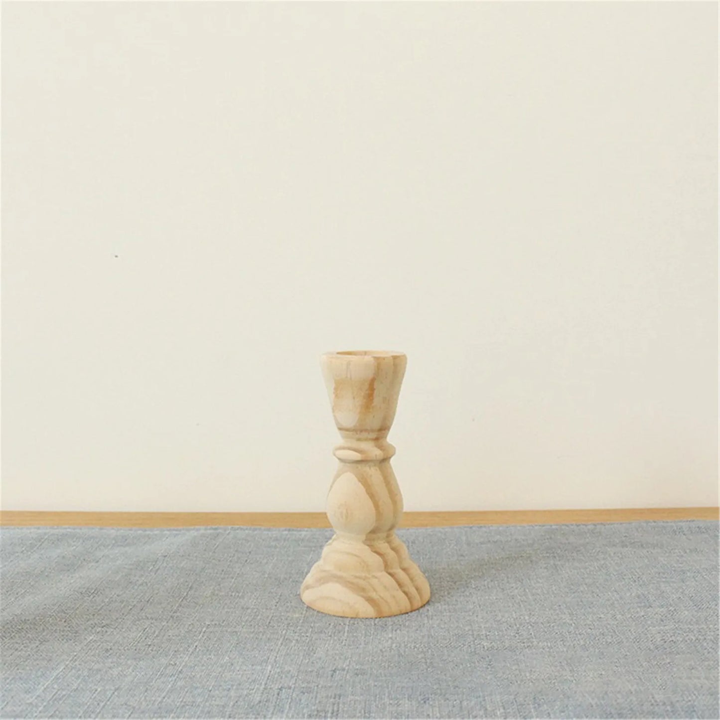 Larry's Raw Wooden Candle Holders - Rustic & Natural Home Decor