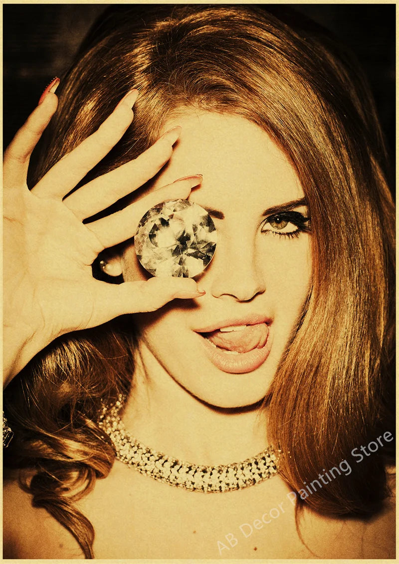 Lana Del Rey Retro Posters | Vintage Mood Enhancer