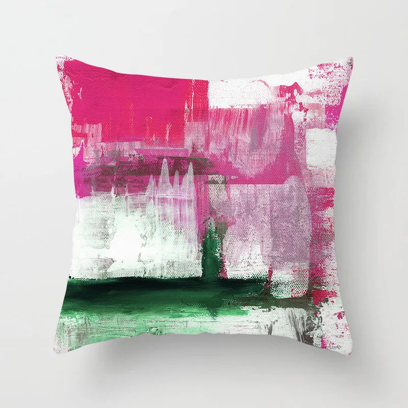 Nora's Nordic Abstract Oil Painting Pillow Covers - Scandinavian Home Decor
