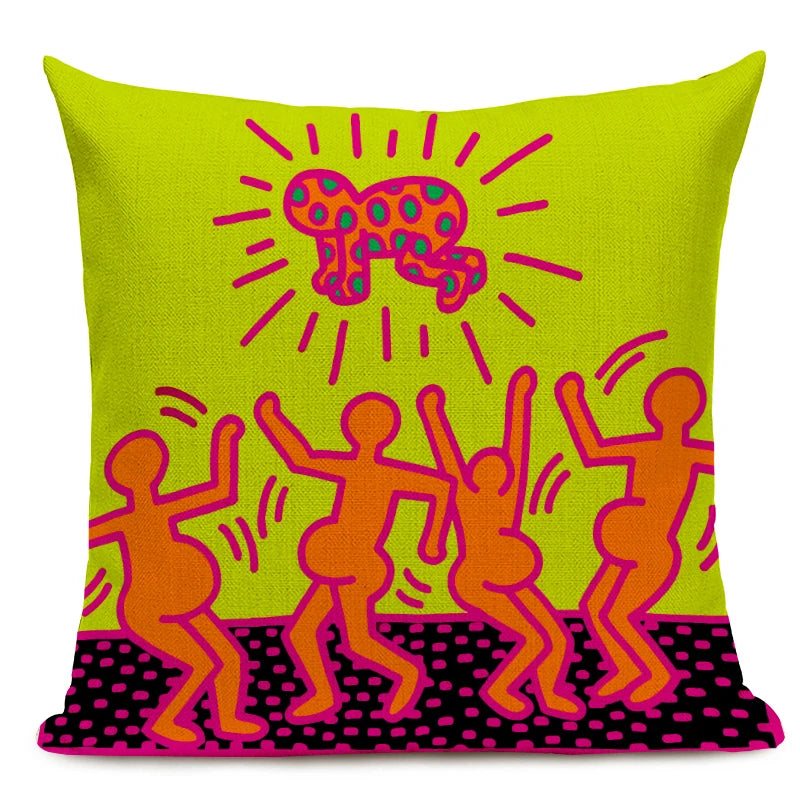 Top Art Colorful Abstract Decorative Pillowcases - Vibrant Home Decor