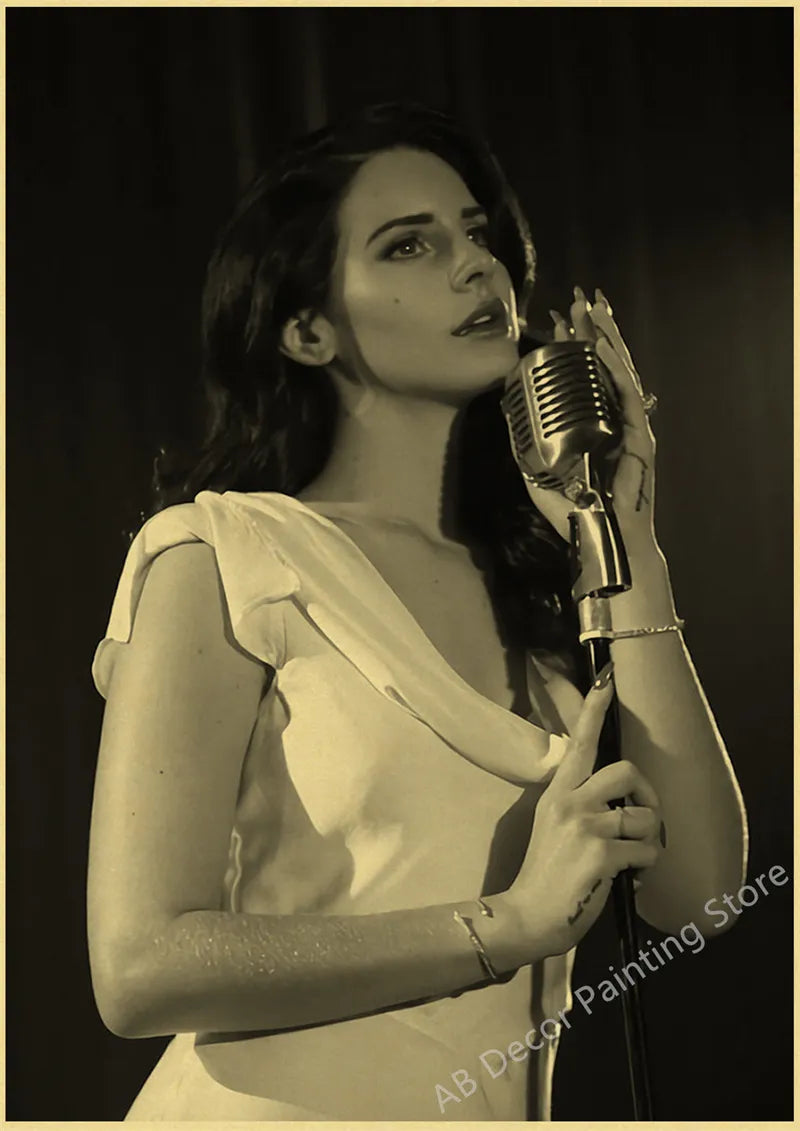 Lana Del Rey Retro Posters | Vintage Mood Enhancer