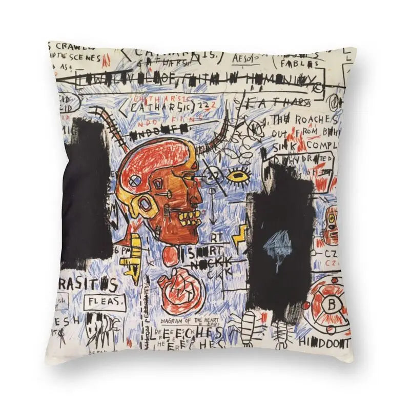 Gigi's Street Pop Art Graffiti Pillow - Bold Urban Decor Accent