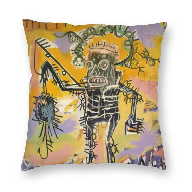 Gigi's Street Pop Art Graffiti Pillow - Bold Urban Decor Accent