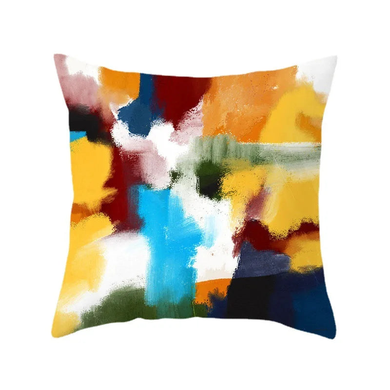 Nora's Nordic Abstract Oil Painting Pillow Covers - Scandinavian Home Decor
