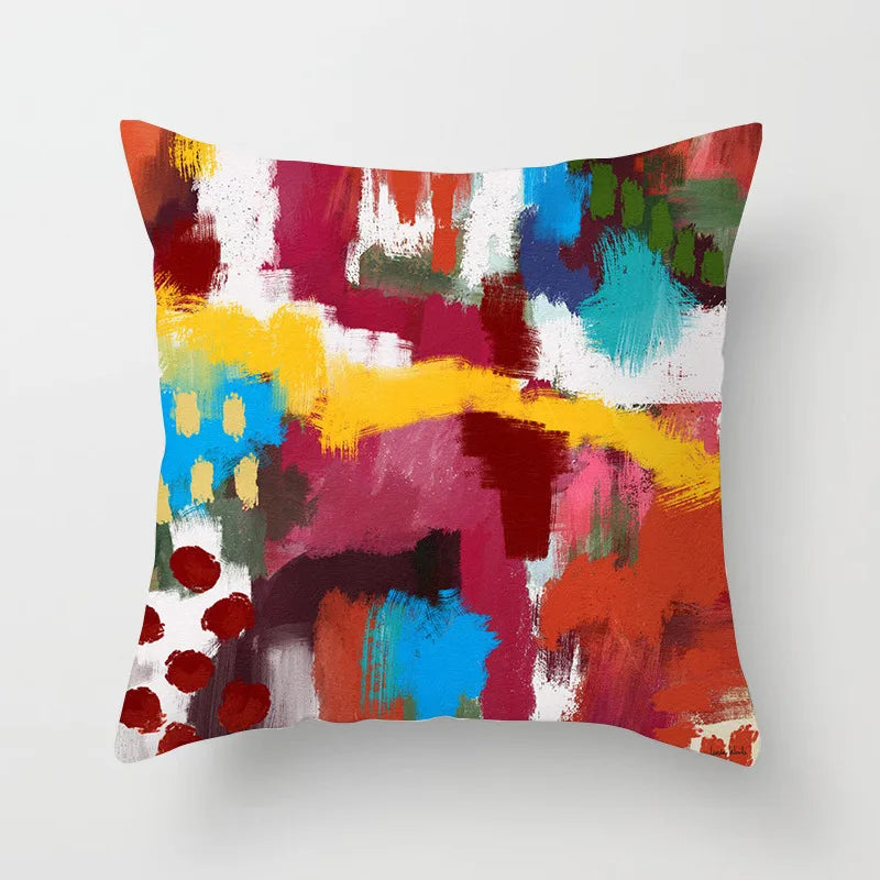 Nora's Nordic Abstract Oil Painting Pillow Covers - Scandinavian Home Decor