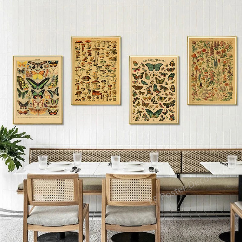 Vibey Botanical Retro Prints | Vintage Art Decor