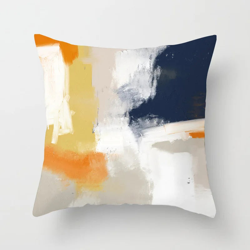 Nora's Nordic Abstract Oil Painting Pillow Covers - Scandinavian Home Decor