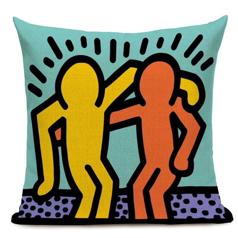 Top Art Colorful Abstract Decorative Pillowcases - Vibrant Home Decor