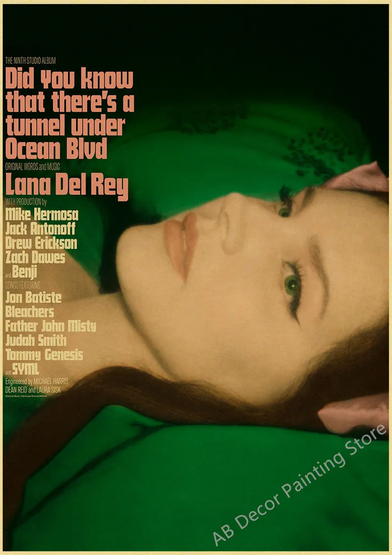 Lana Del Rey Retro Posters | Vintage Mood Enhancer