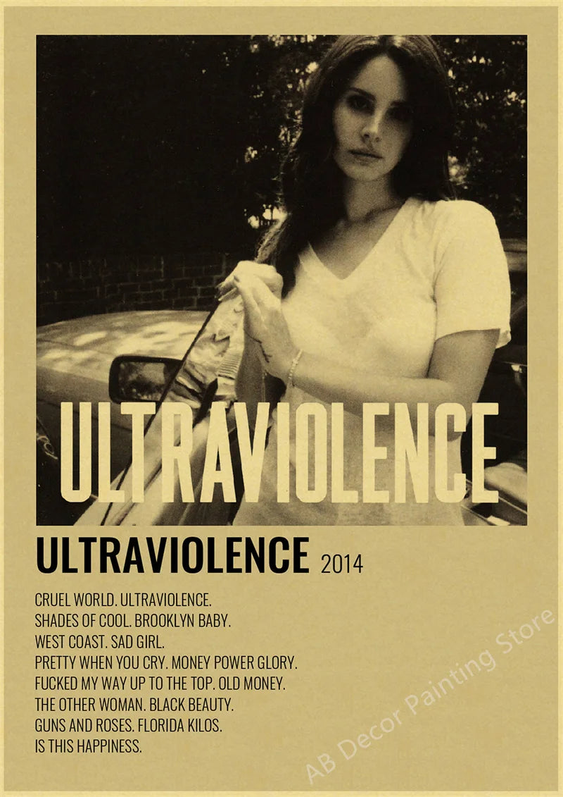 Lana Del Rey Retro Posters | Vintage Mood Enhancer