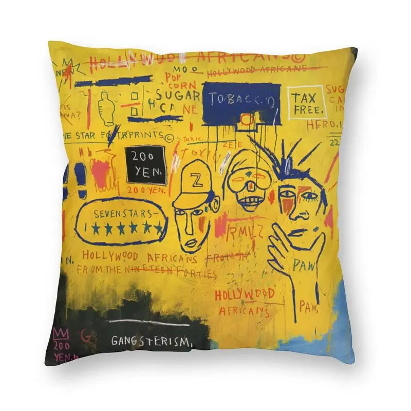 Gigi's Street Pop Art Graffiti Pillow - Bold Urban Decor Accent