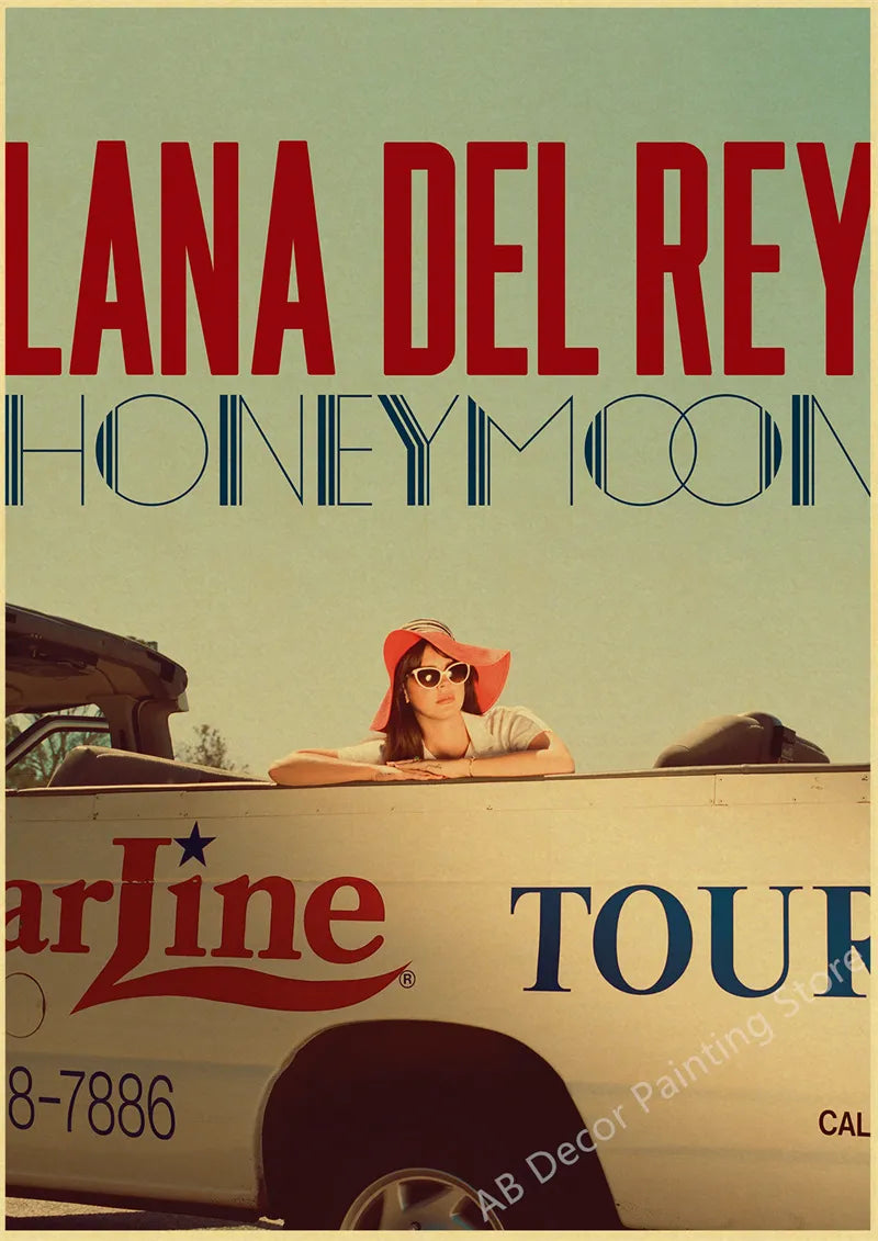 Lana Del Rey Retro Posters | Vintage Mood Enhancer