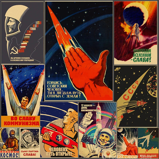 Steamer's Soviet Rocket Poster | Iconic Space Decor
