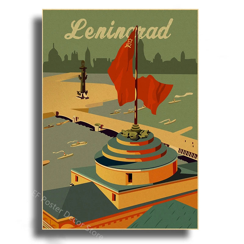 Steamer's Soviet Rocket Poster | Iconic Space Decor