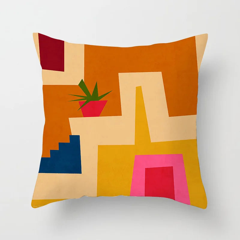 Nora's Nordic Abstract Oil Painting Pillow Covers - Scandinavian Home Decor