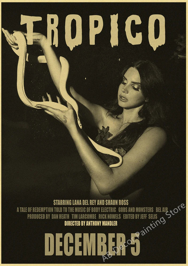 Lana Del Rey Retro Posters | Vintage Mood Enhancer