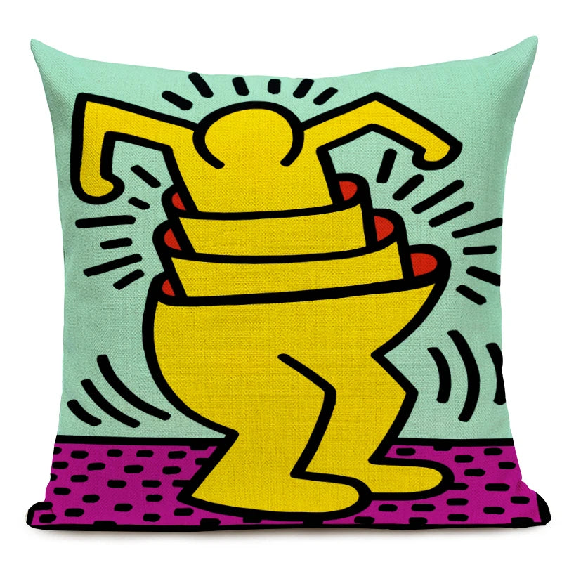 Top Art Colorful Abstract Decorative Pillowcases - Vibrant Home Decor
