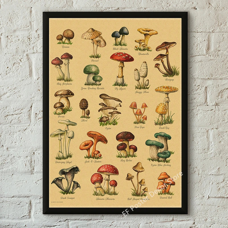 Vibey Botanical Retro Prints | Vintage Art Decor